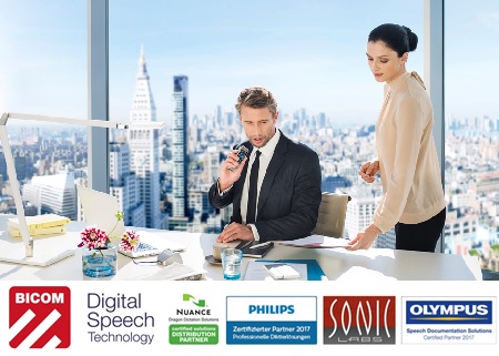 Bicom, Philips, Nuance, Olympus, Sonic Labs, Dictation, Speech processing, Dragon, Speech recognition